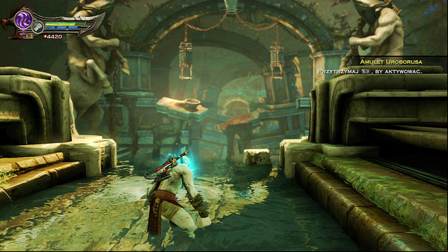 After a fight run down and left until you find an end of aqueduct - Walkthrough - Chapter 13: age to Delphi - God of War: Ascension - Game Guide and Walkthrough