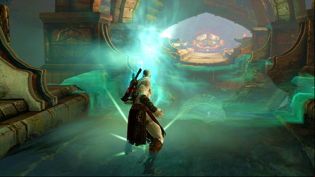 After that run to the end of a tunnel and further to the aqueduct edge - Walkthrough - Chapter 13: age to Delphi - God of War: Ascension - Game Guide and Walkthrough