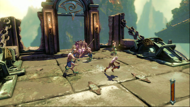 Chapter begins from fight with Cerberus and a group of prisoners - Walkthrough - Chapter 16: Prison of the Damned (pt. 2) - God of War: Ascension - Game Guide and Walkthrough