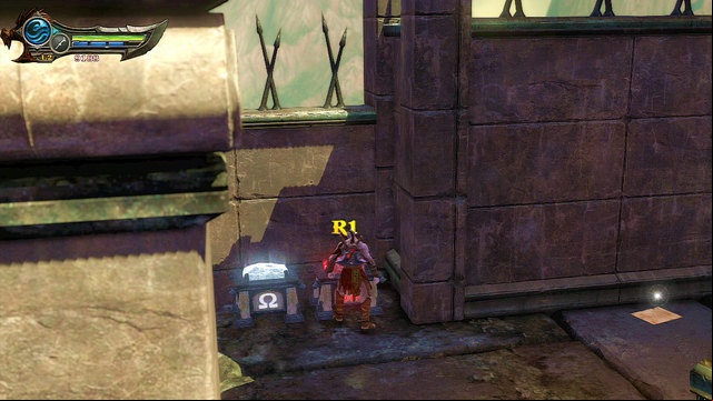 After returning to the main path, go to its end and look to an alley on left - Walkthrough - Chapter 16: Prison of the Damned (pt. 2) - God of War: Ascension - Game Guide and Walkthrough