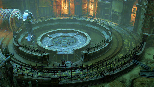 When the roller es an entrance, follow him carefully until you find a barricade of boards - Gorgon Eyes and Phoenix Feathers (chapter 5) - Artifacts, Gorgon Eyes and Phoenix Feathers - God of War: Ascension - Game Guide and Walkthrough