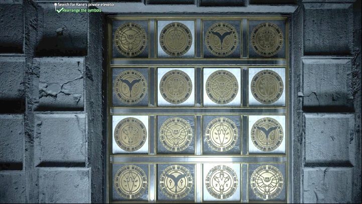 When you get to the office, you will find a puzzle similar to sudoku but with simplified rules - Gotham Knights: Jacob Kane - walkthrough - Chapter 3 - Gotham Knights Guide, Walkthrough