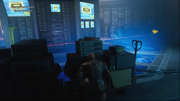 You will encounter a turret in the next room - Gotham Knights: Mr. Freeze chapter - walkthrough - Chapter 4 - Gotham Knights Guide, Walkthrough