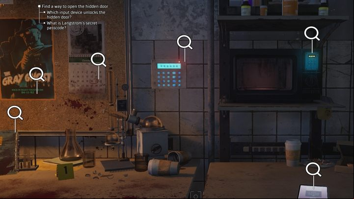 Once you enter the laboratory and investigate the hidden mechanism in AR, you'll begin the first puzzle which takes a form of a mini-game - Gotham Knights: Kirk Langstrom - walkthrough - Chpater 1 - Gotham Knights Guide, Walkthrough