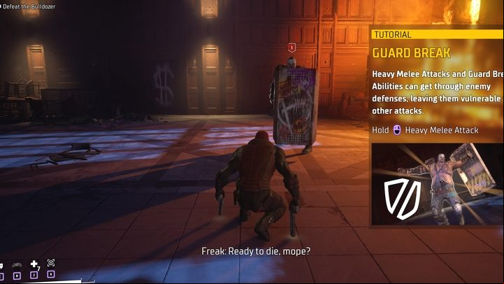 Your first boss encounter takes place after freeing the hostages - Gotham Knights: Kirk Langstrom - walkthrough - Chpater 1 - Gotham Knights Guide, Walkthrough