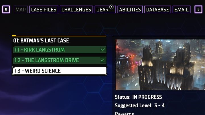 Once you're back to Belfry, go through the tutorial to continue - Gotham Knights: Weird Science - walkthrough - Chpater 1 - Gotham Knights Guide, Walkthrough