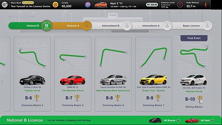 Chapter 9 of the campaign has an important limitation - you can't enter the championship without a National B license - Gran Turismo 7: Career mode - Chapters / Menus 1-10 - Career - Gran Turismo 7 game guide