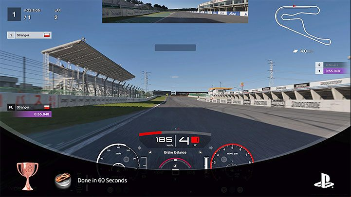 How to unlock: Drove a lap of the Tsukuba Circuit in under one minute - Gran Turismo 7: Trophies - list, trophy guide - Appendix - Gran Turismo 7 Guide