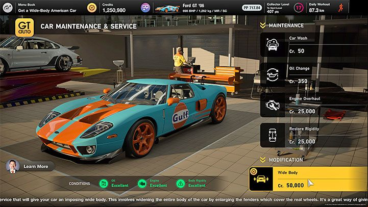 How to unlock: Fit a wide body - Gran Turismo 7: Trophies - list, trophy guide - Appendix - Gran Turismo 7 Guide