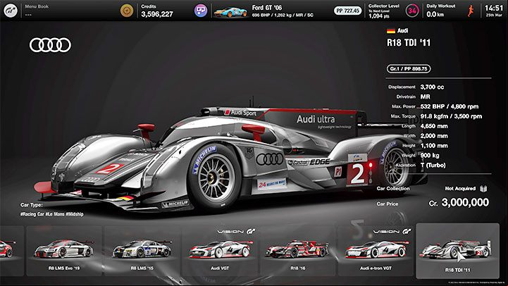 How to unlock: Took a Scapes photo of an Audi R18 TDI (Audi Sport Team Joest) on the Circuit de la Sarthe - Gran Turismo 7: Trophies - list, trophy guide - Appendix - Gran Turismo 7 Guide