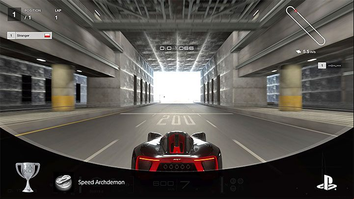 After purchasing the vehicle choose any race or time trial on the American Special Stage Route X track, unlockable by completing Menu 26 in the career mode - Gran Turismo 7: Trophies - list, trophy guide - Appendix - Gran Turismo 7 Guide