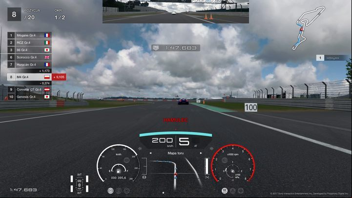 The view from the bumper does not block the HUD, but you cannot see what is on the sides and how the bend on a flat track runs. - View and camera in Gran Turismo Sport - Technical aspects - Gran Turismo Sport Game Guide