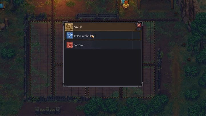 After using the permission, you will be able to create first garden beds - How to create a farm in Graveyard Keeper? - Farming - Graveyard Keeper Game Guide