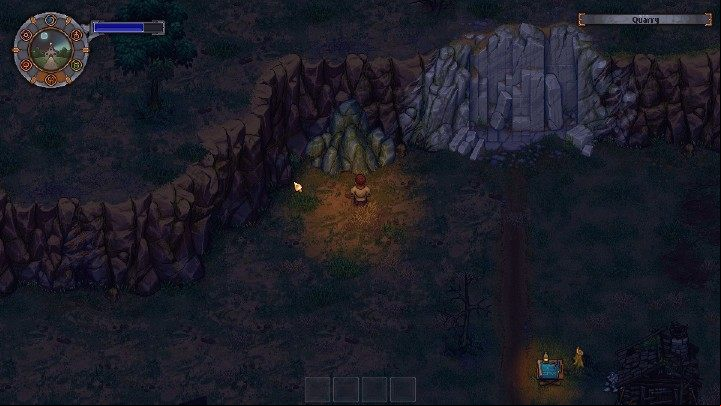Quarry is the right place to collect plenty of coal quickly - How to get coal in Graveyard Keeper? - Crafting - Graveyard Keeper Game Guide