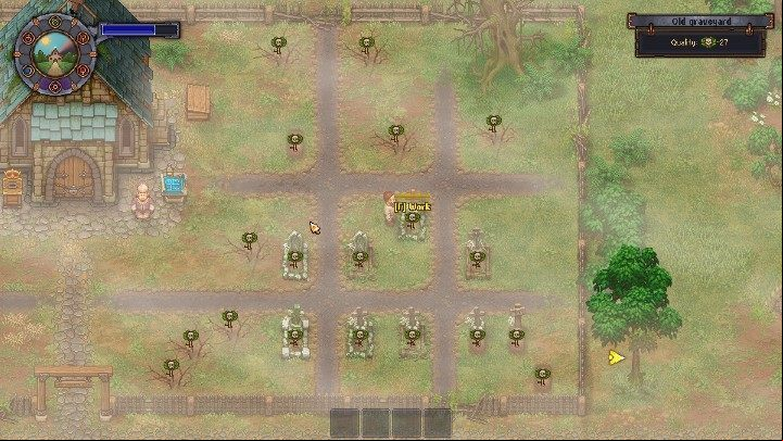 Your main task as a keeper is to bury corpses - How does a keepers job look like in Graveyard Keeper? - Church and graveyard - Graveyard Keeper Game Guide