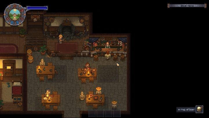After the first conversation with the bartender you will get a letter for the blacksmith - Where to get the beer for Skull in Graveyard Keeper? - Mission Tips - Graveyard Keeper Game Guide