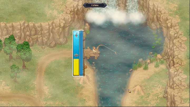A bit later you will see a mini game that will require you to click your mouse buttons - Fishing in Graveyard Keeper - Beginning and development - Graveyard Keeper Game Guide
