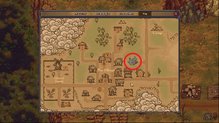 In the very centre of the in The Village you may find a pond where you can catch Frog, Prech or Sliver Crucian - Fishing in Graveyard Keeper - Beginning and development - Graveyard Keeper Game Guide