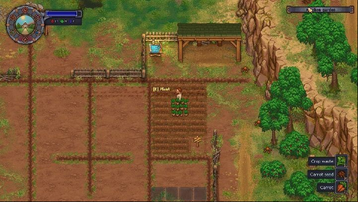 The carrots can be bought in The Dead Horse or grown - How to get oil for donkey in Graveyard Keeper? - Mission Tips - Graveyard Keeper Game Guide