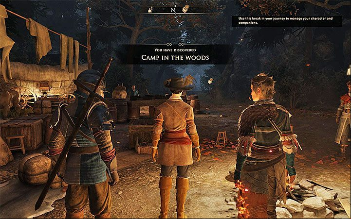 In addition to the camps, discovered while exploring the world, GreedFall also has Merchant Camps - GreedFall: Camping - how do I do it? Guide - FAQ - GreedFall Guide