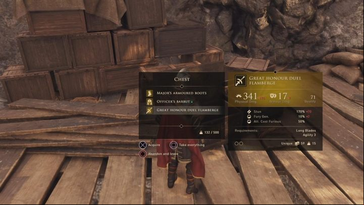 From the corpse, you get a key that allows you to open a chest near the camp - GreedFall: Legendary Items - list of all locations - Secrets and additional activities - GreedFall Guide
