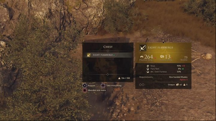 The access to the weapon is guarded by a large group of enemies, who will have a skull over the heads for a long time in the game - GreedFall: Legendary Items - list of all locations - Secrets and additional activities - GreedFall Guide
