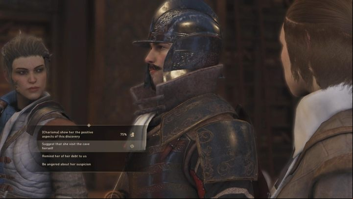 Give the tablets to sister Eugenia - You will receive +1 reputation point with Theleme - GreedFall: Saint and Wild - walkthrough - The Origins of Theleme - GreedFall Guide