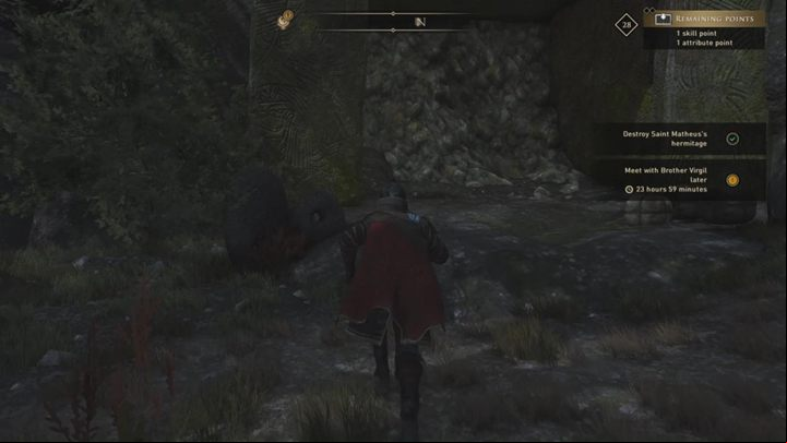 Give Virgil the tablets- talk to brother Virgil (if you ed Eugenia, you will find him in Tir Dob) - GreedFall: Saint and Wild - walkthrough - The Origins of Theleme - GreedFall Guide