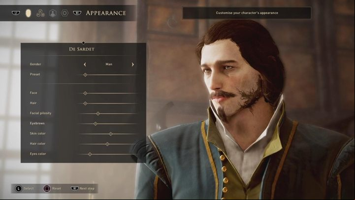 After starting the game and selecting the difficulty level, you will proceed to the character customization sequence - GreedFall: Character creation - Basics - GreedFall Guide