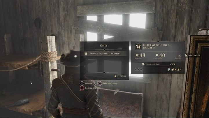 Liberate the man and put him in his clothes - you will find them in a chest - GreedFall: The Great Departure - walkthrough - A Cure for Malichor - GreedFall Guide