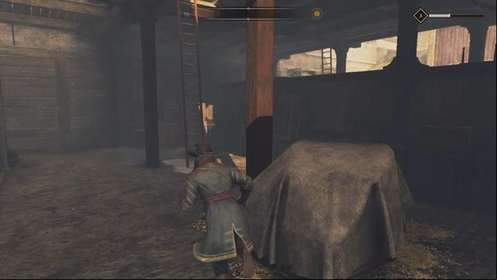 Go to a meeting with the Heretics and you will see that the entrance to the warehouse is blocked by guards - GreedFall: Coin Guard Merchandise, Heretic Hunt - walkthrough - Before the Departure - GreedFall Guide