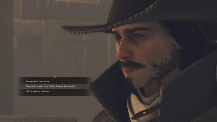 Youll meet the Heretics at the warehouse - GreedFall: Coin Guard Merchandise, Heretic Hunt - walkthrough - Before the Departure - GreedFall Guide