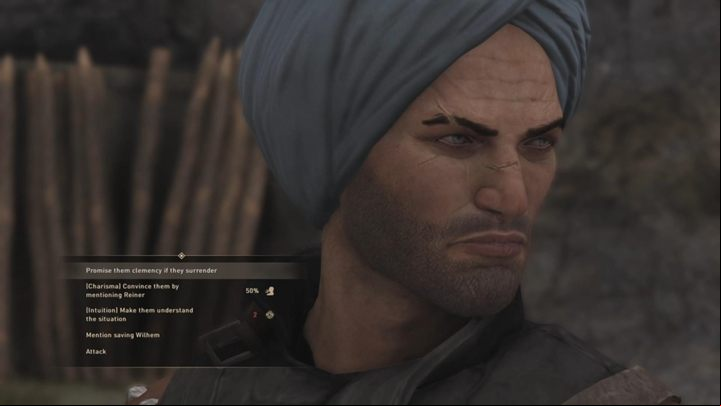 Youve got a few options to choose from during the conversation - GreedFall: Amongst the Ghosts - Kurts quest walkthrough - Kurt - GreedFall Guide