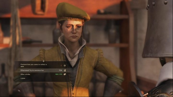 Travel to Madame Morange in New Serene and interrogate her - GreedFall: Family Reunion - Vasco quest walkthrough - Vasco - GreedFall Guide