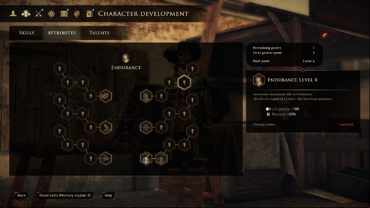 Endurance is a good attribute for a warrior - GreedFall: Warrior Technician - character build - Character builds - GreedFall Guide