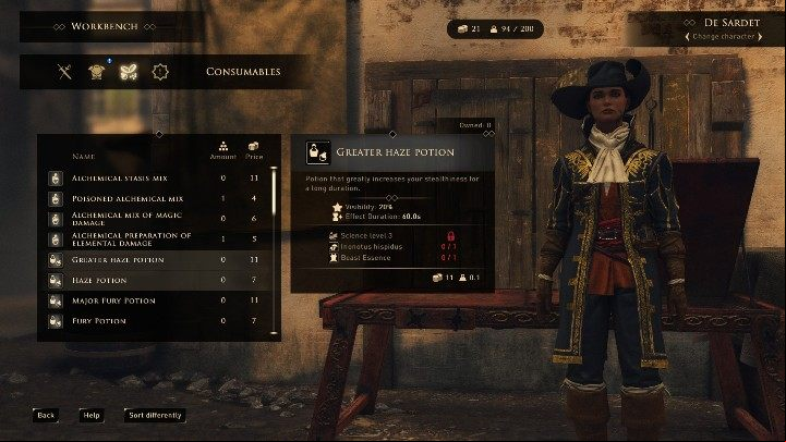 2 - GreedFall: Master of Potions - character build - Character builds - GreedFall Guide