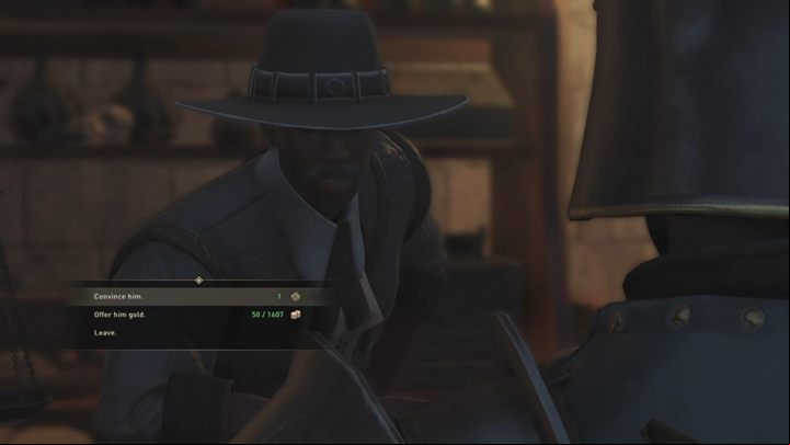 Find a healer in Wenshaveye and Cecillus, a healer in San Matheus - GreedFall: The Suffering of Constantin - walkthrough - Constantins Fate - GreedFall Guide