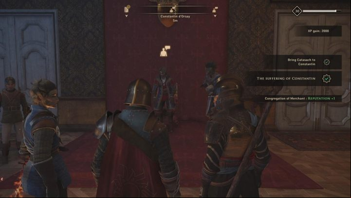 After that, inform relatives of the victims to receive +2 reputation points with the Naut - GreedFall: The Suffering of Constantin - walkthrough - Constantins Fate - GreedFall Guide
