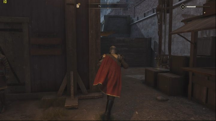 You need to search the Naut warehouse again - jump over the fence and start sneaking - GreedFall: The Princes Secret - walkthrough - An Ancient Secret - GreedFall Guide