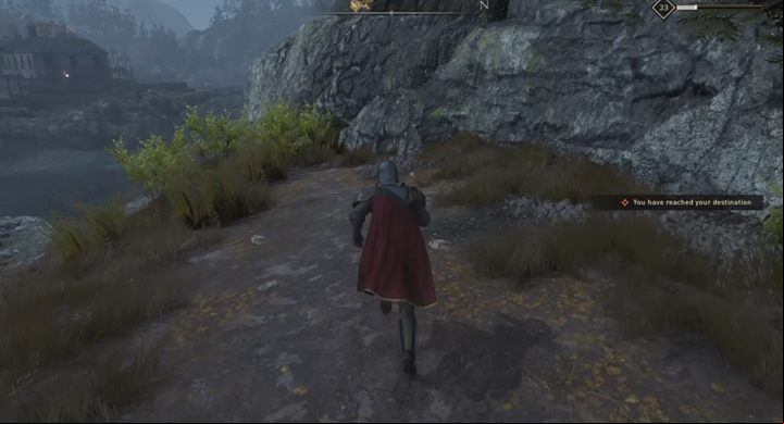 The man isnt interested in a chatter - buy a bottle of alcohol and offer it to him - GreedFall: The irals Secret Servic - walkthrough - The Nauts Secrets - GreedFall Guide