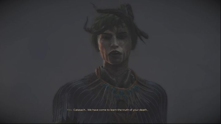 Go to the specified location, take the ritual weapon Catasacha and take a sample from the scavenger found on the site of the attack - GreedFall: The Dead Mans Voice - walkthrough - Constantins Fate - GreedFall Guide