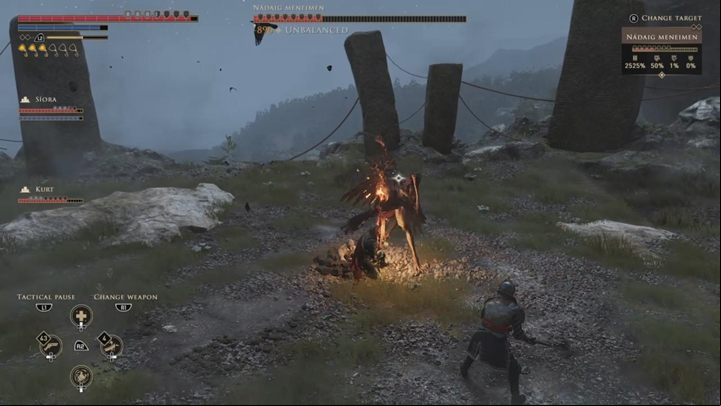 The battle is similar to that with other Nadaigs - GreedFall: The Skys Teeth - walkthrough - Constantins Fate - GreedFall Guide