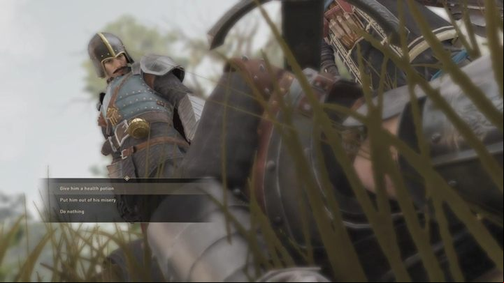 After the battle, talk to the Lieutenant and go to the scouts in Tir Dob - GreedFall: The attack on San Matheus - walkthrough - A New Threat - GreedFall Guide