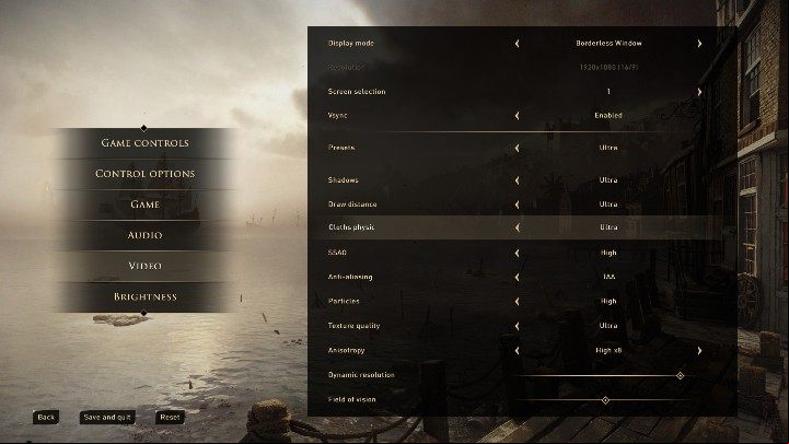 GreedFall offers various graphics options - GreedFall: System requirements - Appendix - GreedFall Guide