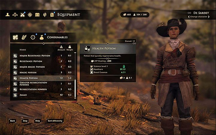 The default method of treating the hero is to use Health Potions - GreedFall: Wounds - how to heal? - FAQ - GreedFall Guide
