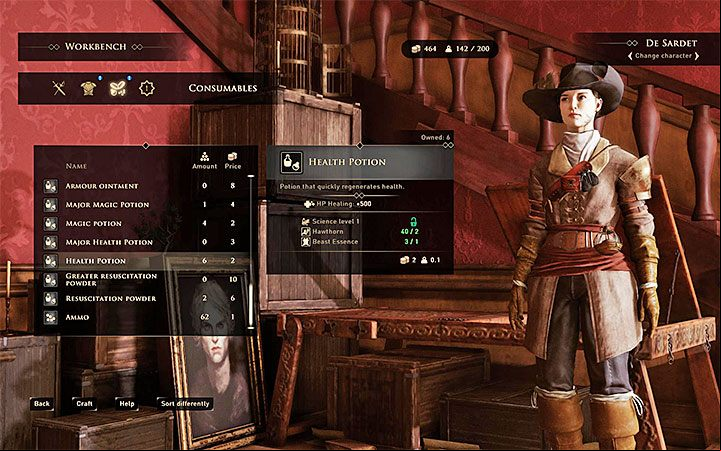 Ways of obtaining health potions - GreedFall: Wounds - how to heal? - FAQ - GreedFall Guide