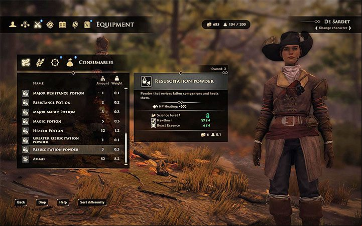 Another method is the Resuscitation Powder - GreedFall: Wounds - how to heal? - FAQ - GreedFall Guide