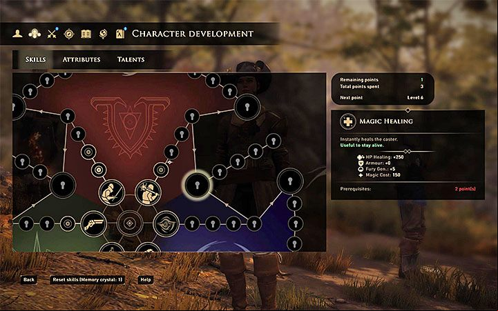 An excellent way to free treatment - is the skill Magic Healing - GreedFall: Wounds - how to heal? - FAQ - GreedFall Guide