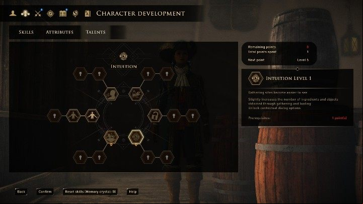 You can collect resources easier - GreedFall: Talents - Basics - GreedFall Guide