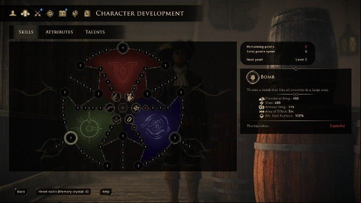 These skill trees develop the ranged abilities of your hero - GreedFall: Skill tree - Basics - GreedFall Guide